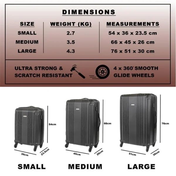 Gino Ferrari Valor lightweight Suitcase Hard Shell Luggage
