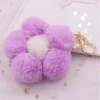 Creative New Flower Plush Ball Keychain